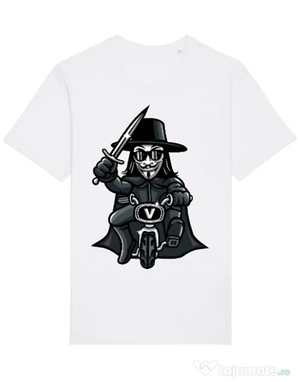 Tricou STANLEY STELLA barbat Vendetta Biker Alb