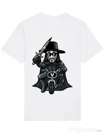 Tricou STANLEY STELLA barbat Vendetta Biker Alb