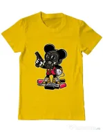 Tricou ADLER barbat Gangsta Mouse Galben