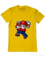 Tricou ADLER barbat Mario Massacre Galben