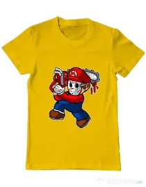 Tricou ADLER barbat Mario Massacre Galben