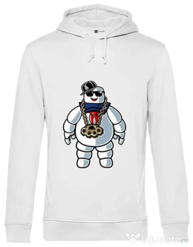 Hoodie barbat cu gluga Stay Dope Alb
