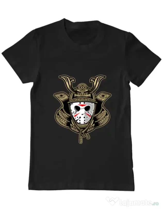 Tricou ADLER barbat Samurai Jason Negru