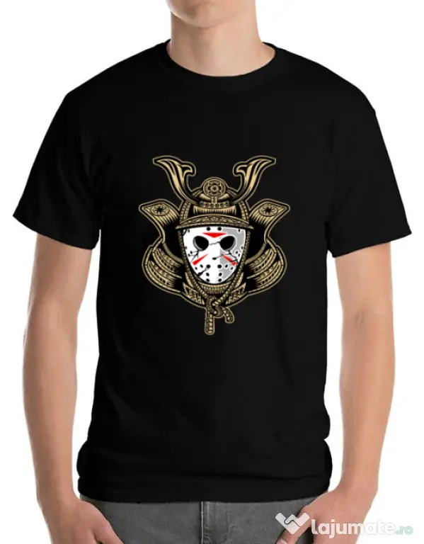 Tricou ADLER barbat Samurai Jason Negru
