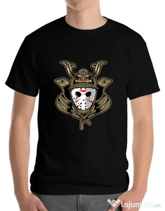 Tricou ADLER barbat Samurai Jason Negru