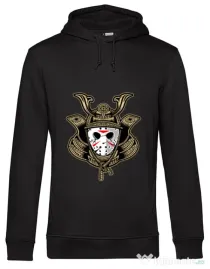 Hoodie barbat cu gluga Samurai Jason Negru