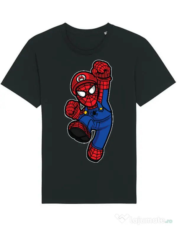 Tricou STANLEY STELLA barbat Spider Plumber Negru