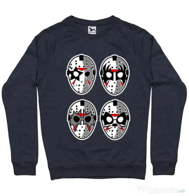 Bluza ADLER barbat Jason Rock Faces Denim inchis