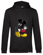 Hoodie barbat cu gluga Mickey Bane Negru