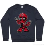 Bluza ADLER barbat Mario Deadpool Denim inchis