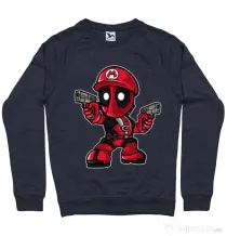 Bluza ADLER barbat Mario Deadpool Denim inchis