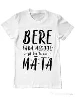Tricou ADLER barbat Bere fara alcool Alb