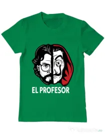 Tricou ADLER barbat El profesor Verde mediu