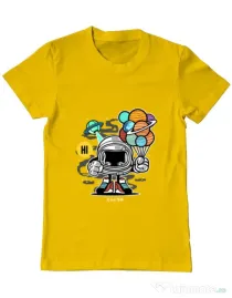 Tricou ADLER barbat Gift From Outer Space Galben