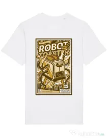 Tricou STANLEY STELLA barbat Robot Toaster Alb