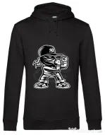 Hoodie barbat cu gluga Fighter Negru