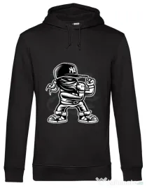 Hoodie barbat cu gluga Fighter Negru