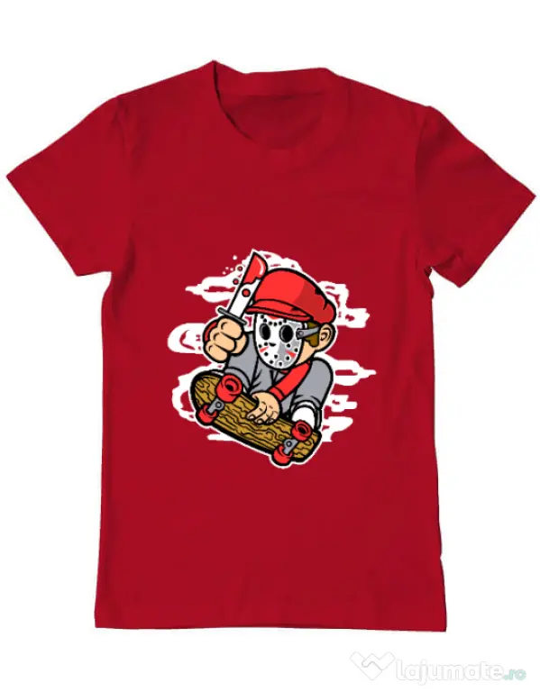 Tricou ADLER barbat Killer Skater Rosu