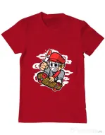 Tricou ADLER barbat Killer Skater Rosu