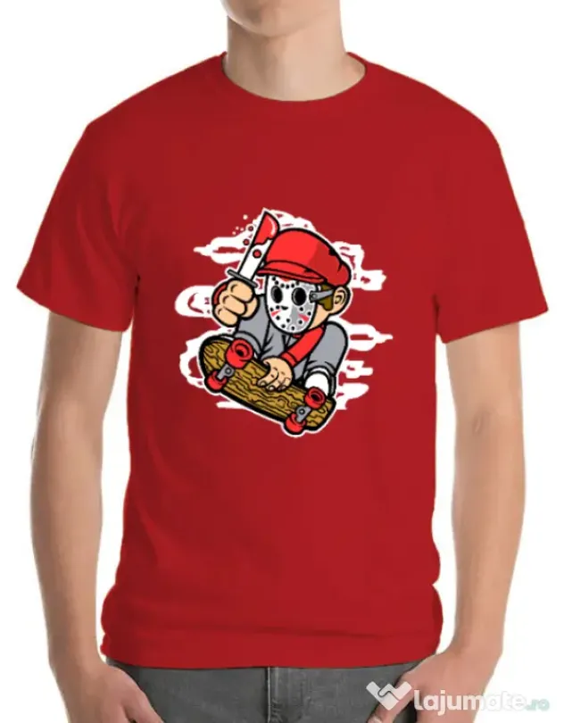 Tricou ADLER barbat Killer Skater Rosu