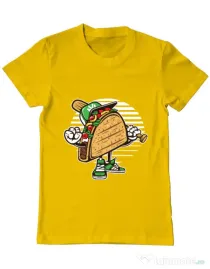 Tricou ADLER barbat Taco Galben