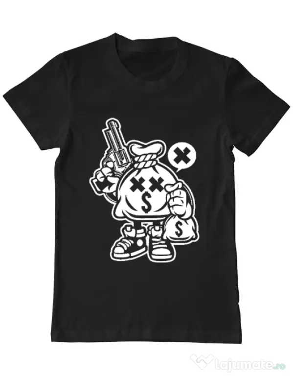Tricou ADLER barbat Money Takers Negru