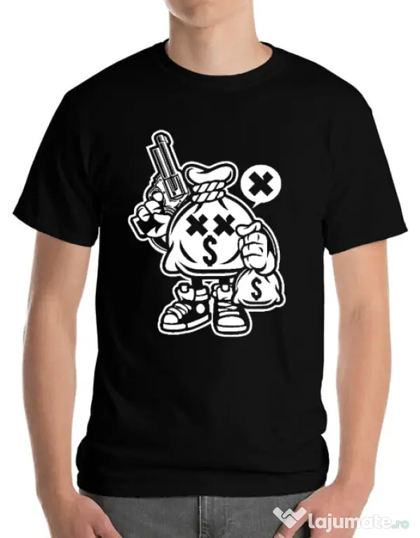 Tricou ADLER barbat Money Takers Negru