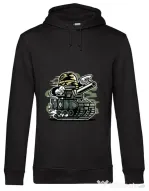 Hoodie barbat cu gluga War Tank Negru