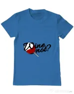 Tricou ADLER barbat Wine not Albastru azuriu