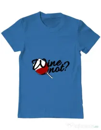 Tricou ADLER barbat Wine not Albastru azuriu