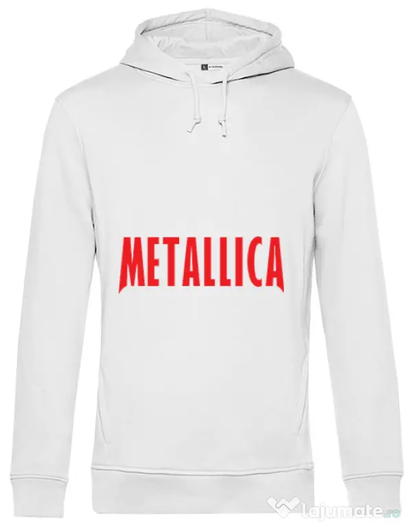 Hoodie barbat cu gluga Metallica 2 Alb