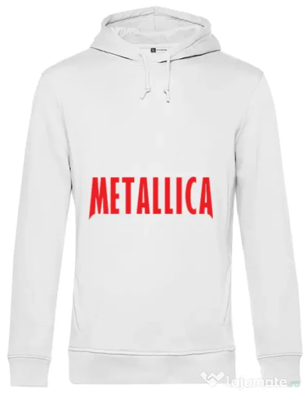 Hoodie barbat cu gluga Metallica 2 Alb