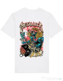 Tricou STANLEY STELLA barbat Heavy Guitar Alb