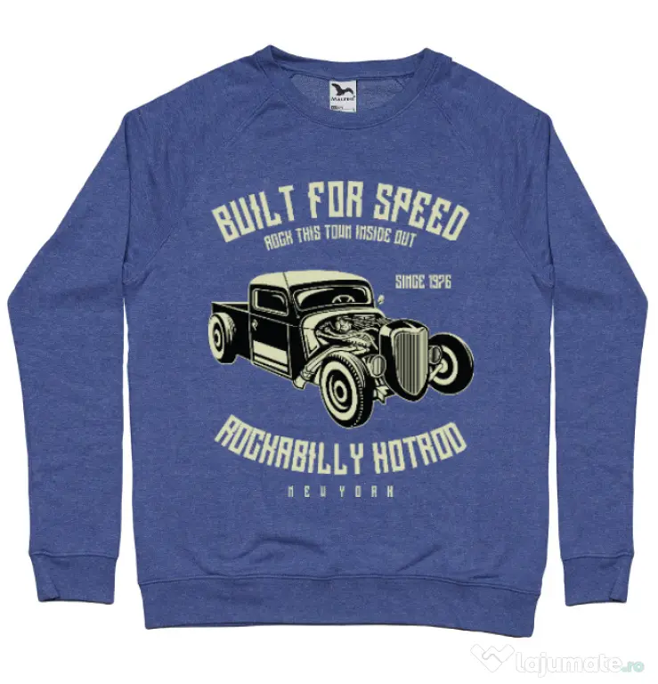 Bluza ADLER barbat Built For Speed Albastru melanj