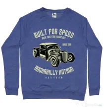 Bluza ADLER barbat Built For Speed Albastru melanj