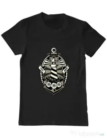 Tricou ADLER barbat Lighthouse Negru