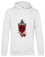 Hoodie barbat cu gluga Hard To Kill Alb
