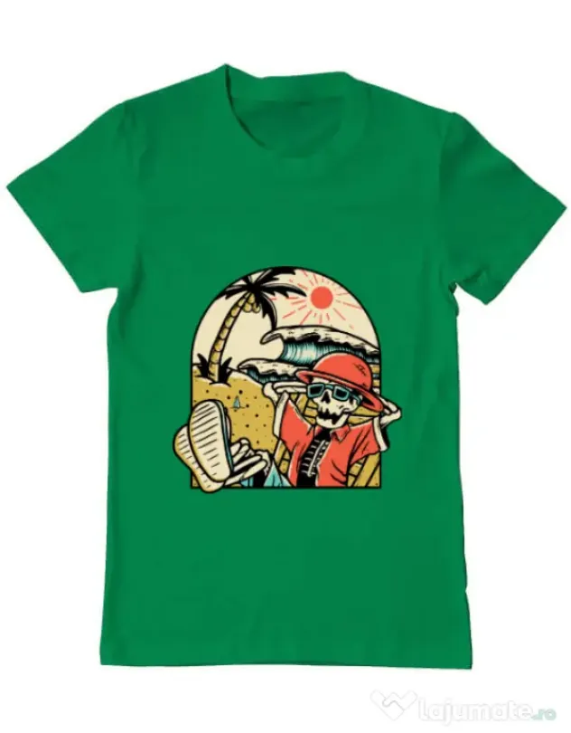 Tricou ADLER barbat Have a Break Verde mediu