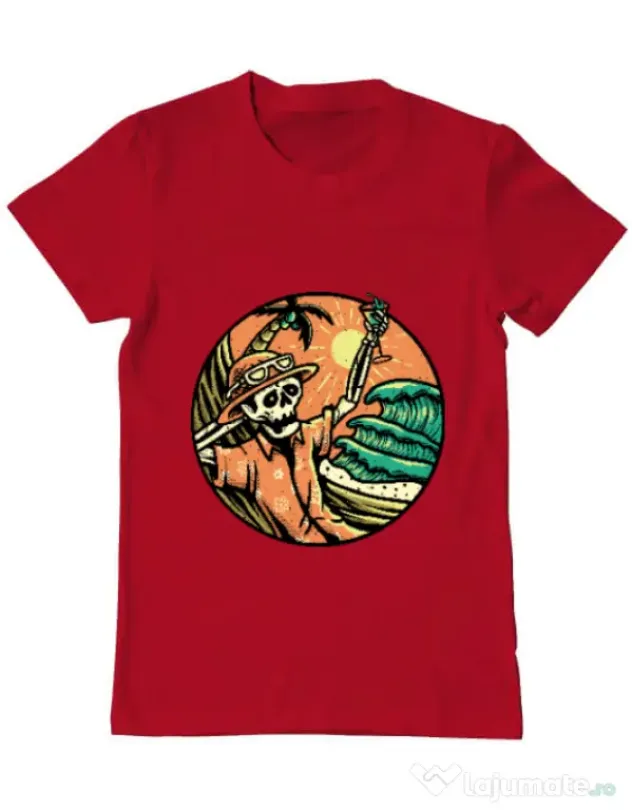 Tricou ADLER barbat Have a Nice Day Rosu