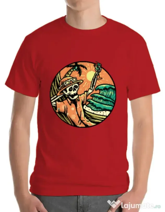 Tricou ADLER barbat Have a Nice Day Rosu