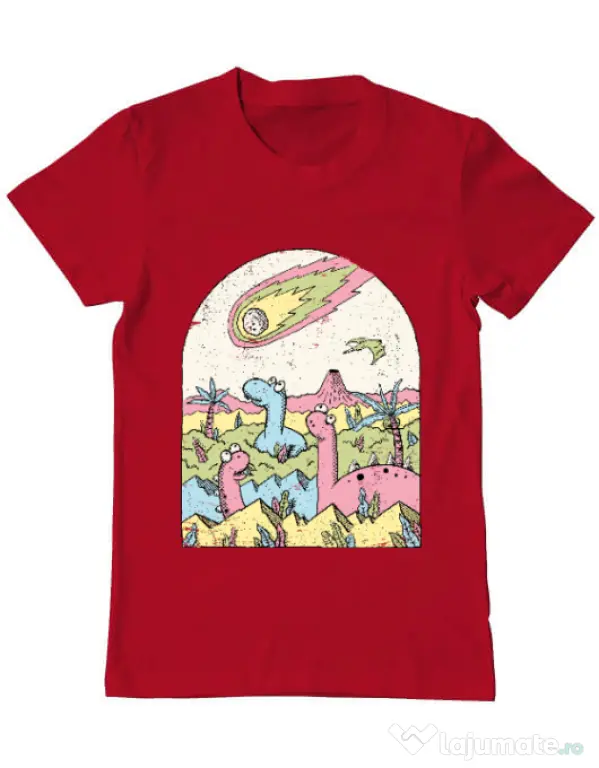 Tricou ADLER barbat Asteroid Rosu