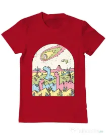 Tricou ADLER barbat Asteroid Rosu
