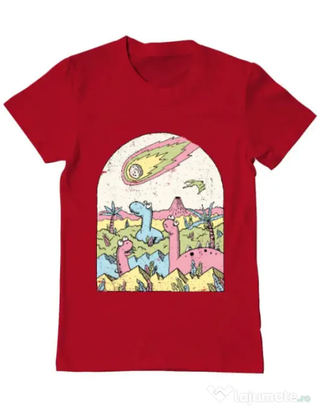 Tricou ADLER barbat Asteroid Rosu