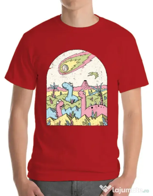 Tricou ADLER barbat Asteroid Rosu