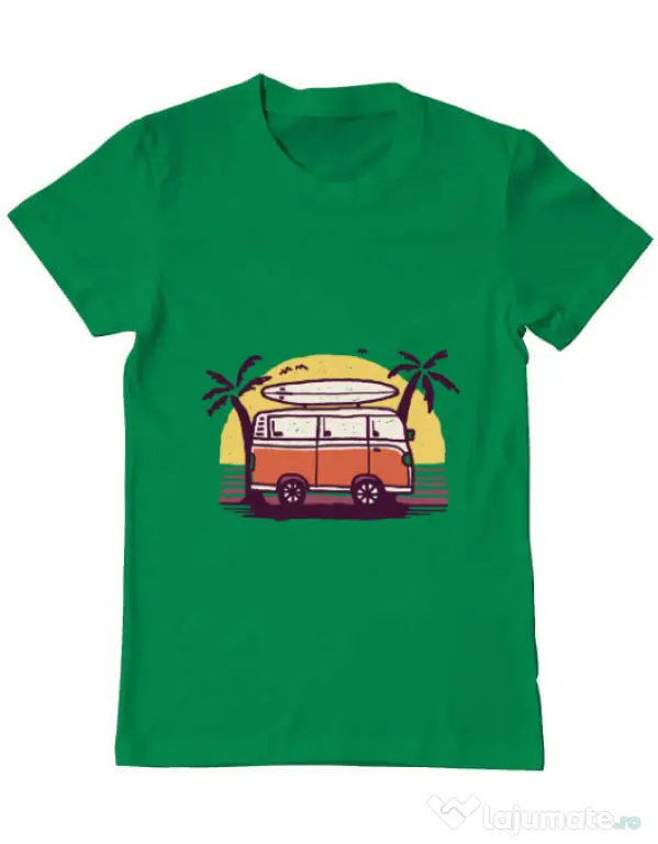 Tricou ADLER barbat Sunset Van Verde mediu