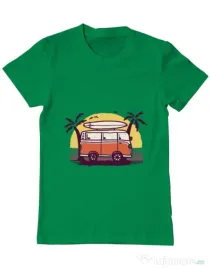 Tricou ADLER barbat Sunset Van Verde mediu