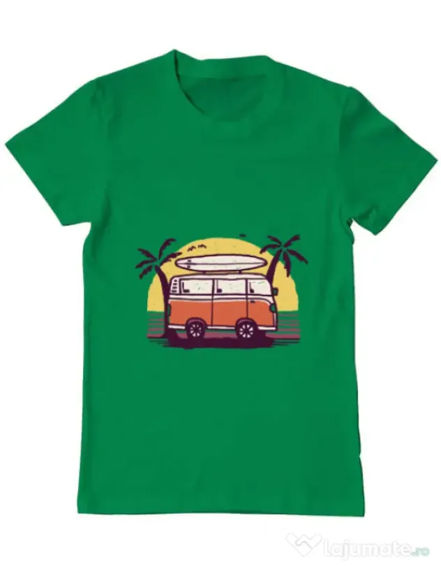 Tricou ADLER barbat Sunset Van Verde mediu