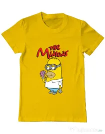 Tricou ADLER barbat The Minions Galben