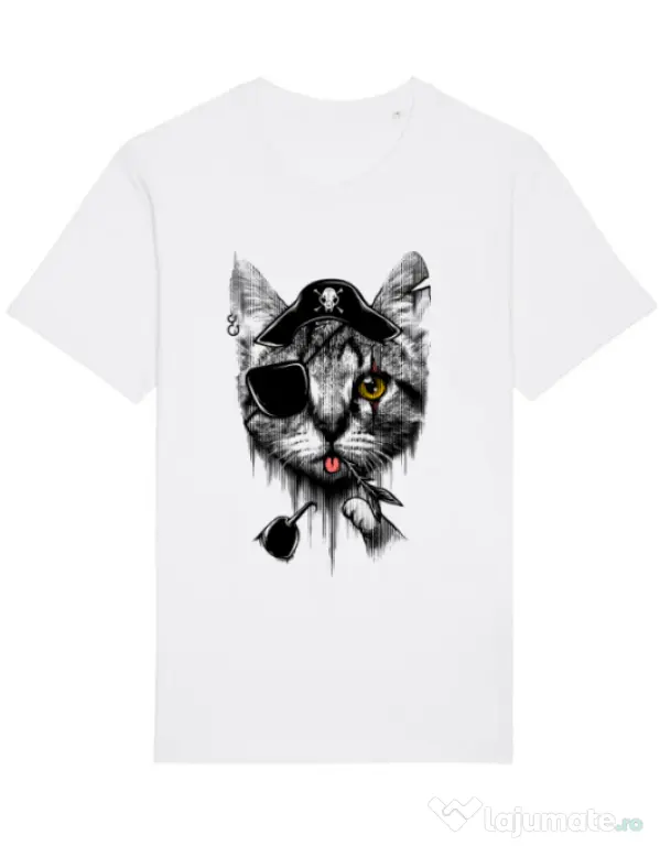 Tricou STANLEY STELLA barbat Piratecat Alb
