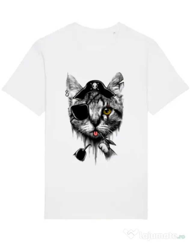 Tricou STANLEY STELLA barbat Piratecat Alb